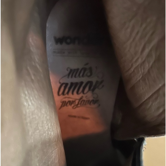 🌟HP🌟 Wonders Black Leather Ankle Boots with Fringe - Picture 9 of 10